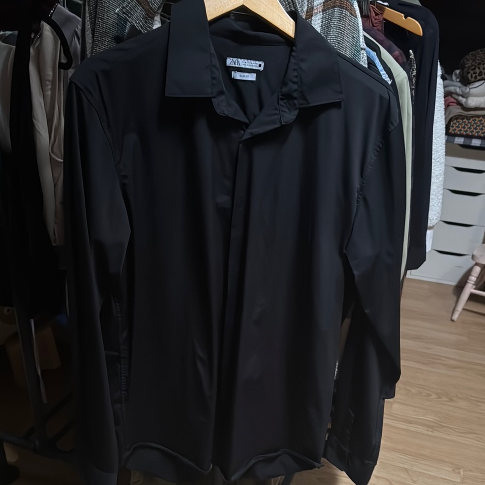 Black Button-Up Shirt
